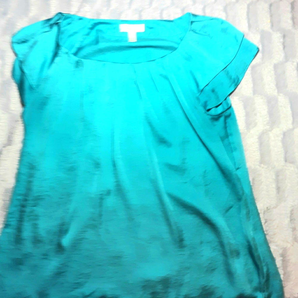 Turquoise Blouse size large